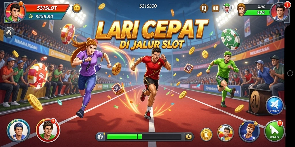 Screenshot gameplay 531SLOT dengan balapan yang seru.