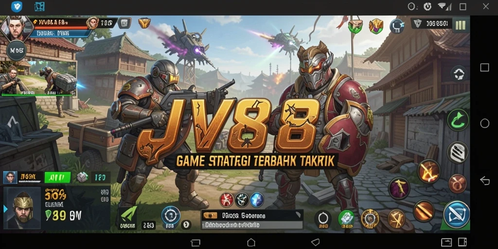 Screenshot utama JV88 menampilkan pertempuran strategi yang mendebarkan.