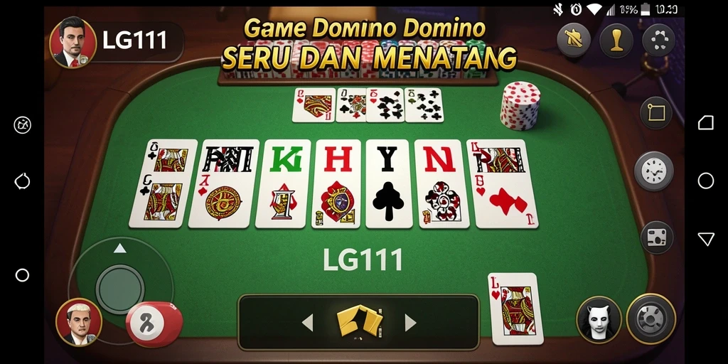 Tangkapan layar gameplay domino yang menegangkan dan seru.
