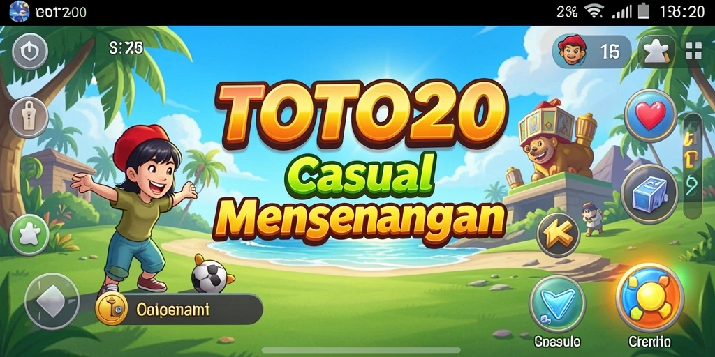 Screenshot gameplay TOTO20 yang menampilkan suasana santai dan menyenangkan.