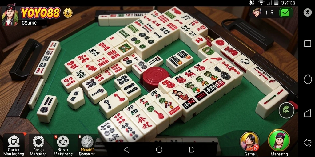 Tampilan gameplay seru dari YOYO88 dengan Mahjong.